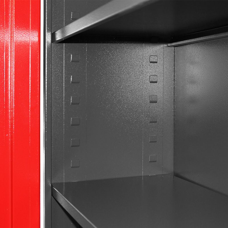 Metallschrank ROT 192 x 78 x 58 cm – Bild 5