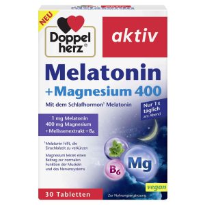 DOPPELHERZ MELATONIN+MG400 30TB, 39G PK
